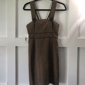 Very cute tweed  overalls/dress